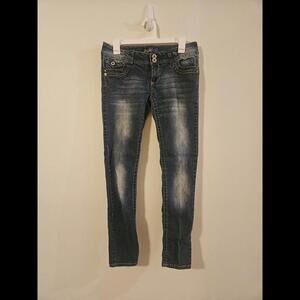 Angels Dark Wash Skinny Blue Jeans Woman's 9